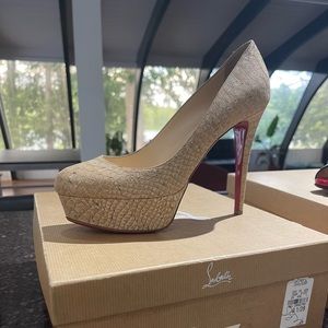 Bianca 120 liege embosse pumps